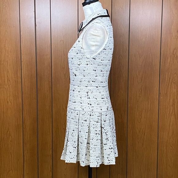 Alice + Olivia Ellis Tweed Pleated Minidress size 6 - Picture 8 of 12
